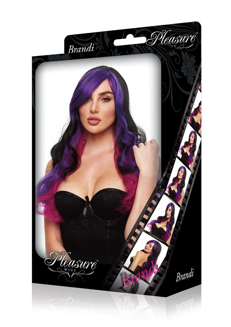 BRANDI WIG-BLACK/PURPLE