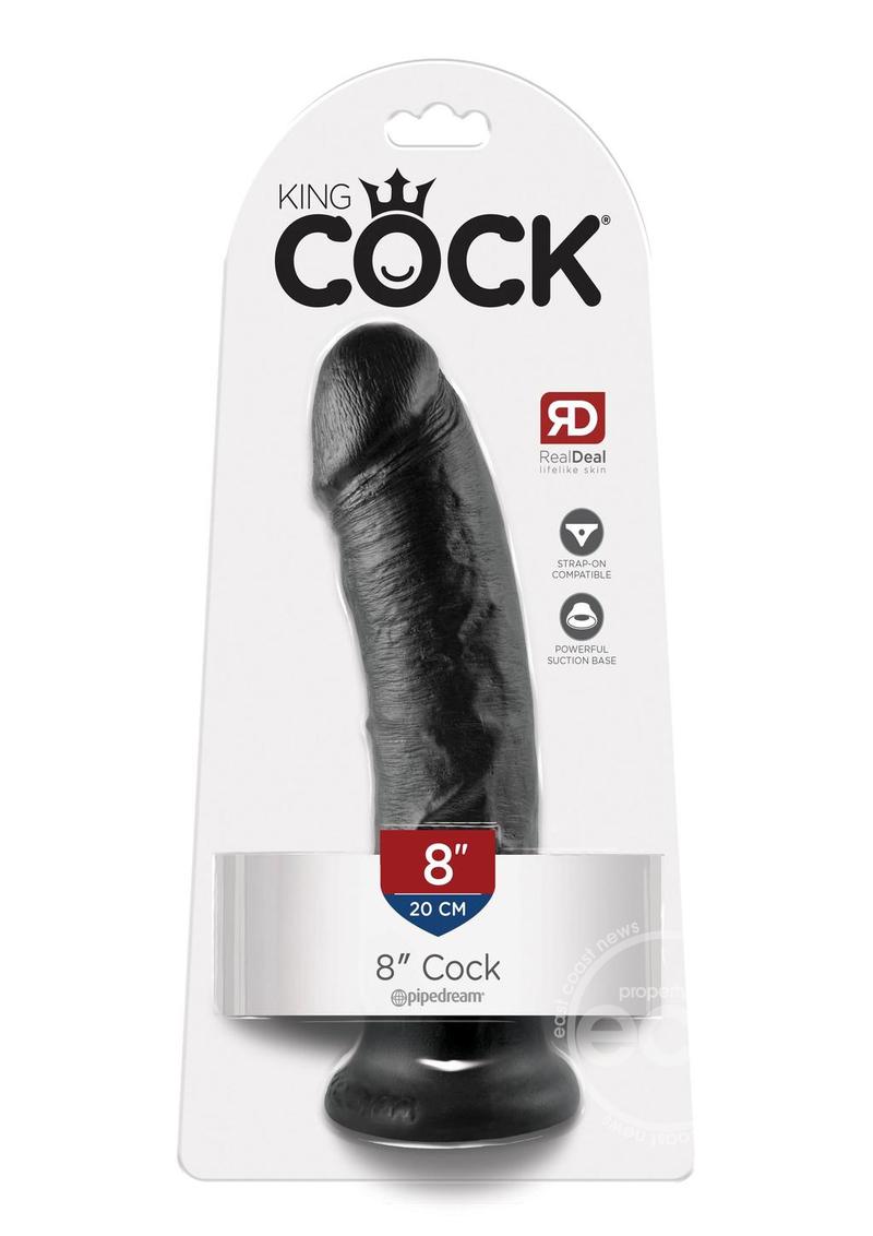 King Cock Dildo 8in - Black