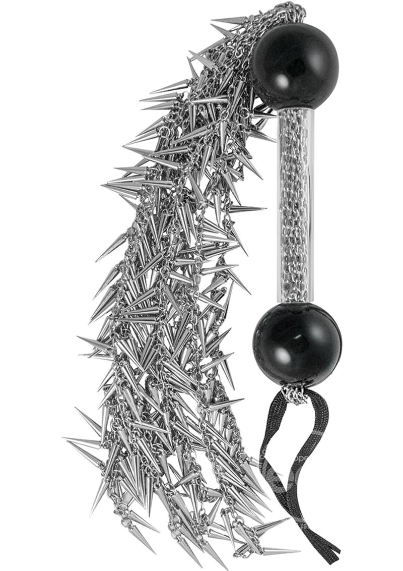 Dominant Submissive Collection Spike Chaine Whip - Silver