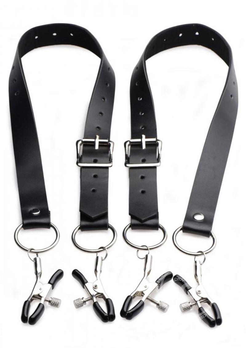 Spread Labia Spreader Straps With Clamps