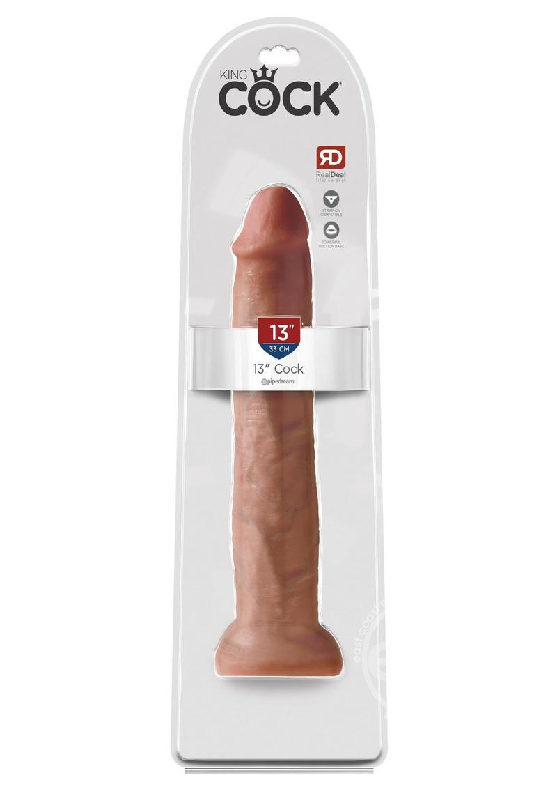 King Cock Dildo 13in - Caramel