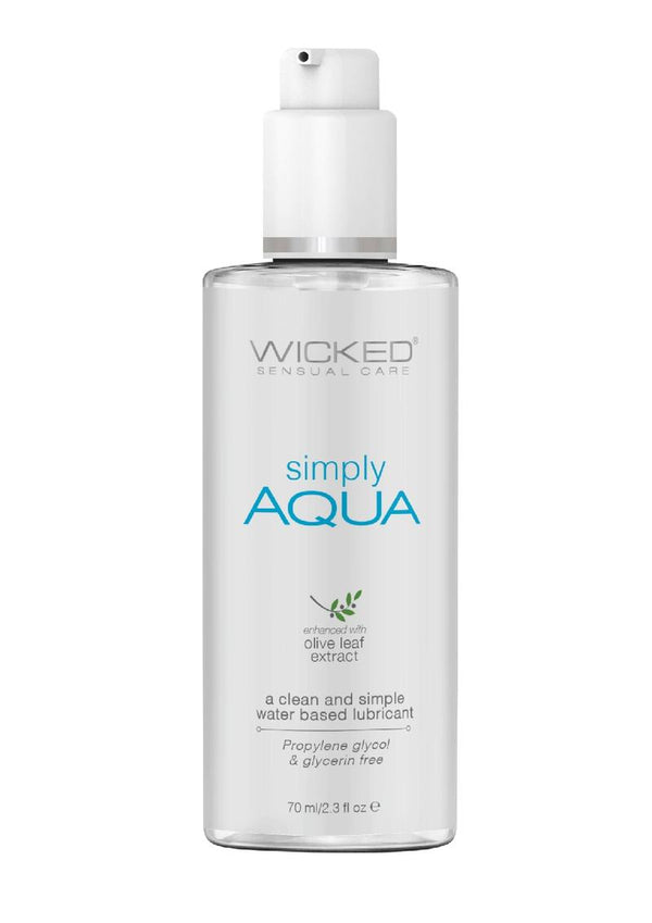 Wicked Sensual Care Simply Aqua Waterbased Lubricant - 2.3 oz