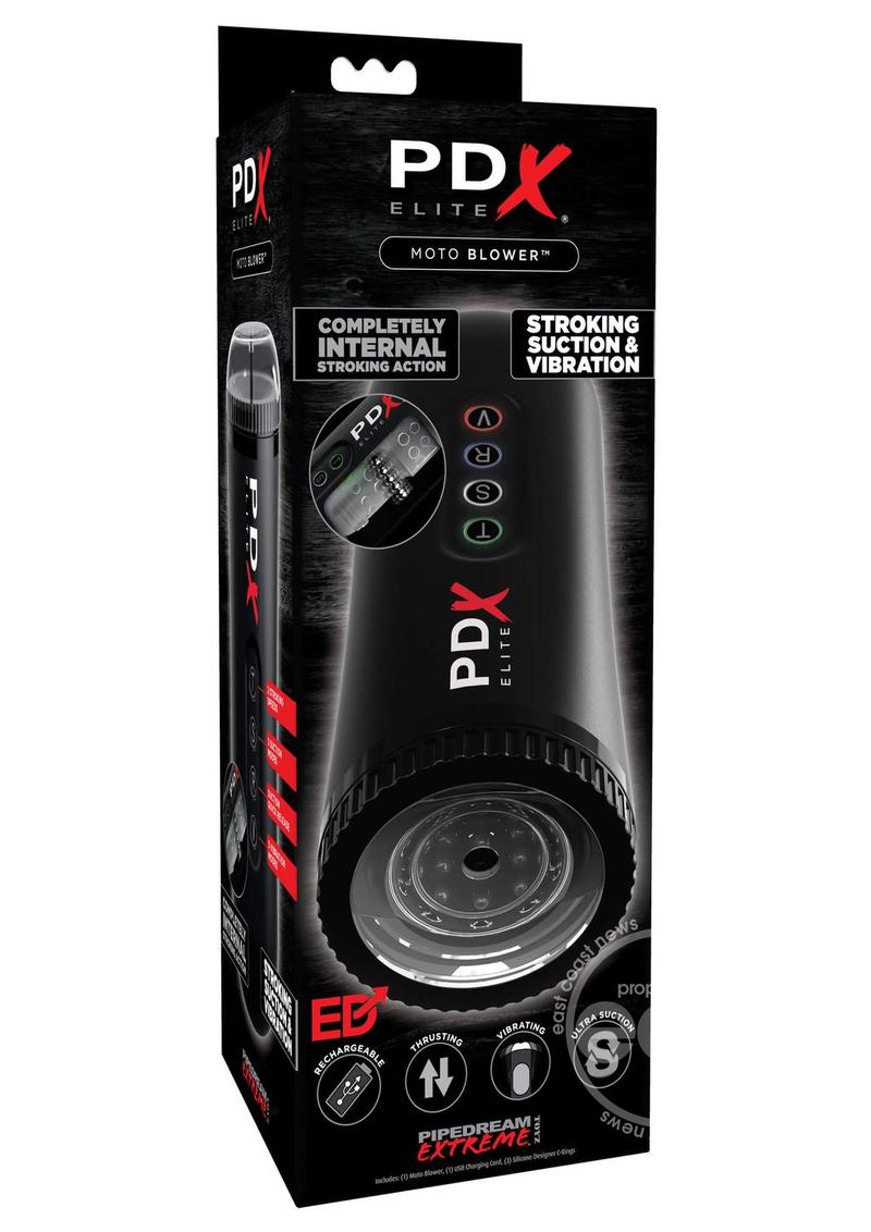 Pipedream Extreme Elite Moto Blower Masturbator - Black