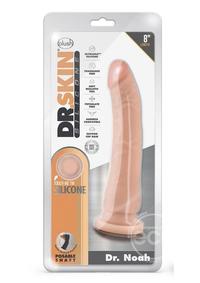 Dr. Skin Platinum Collection Dr. Noah Silicone Dildo with Suction Cup 8in