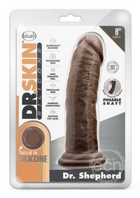 Dr. Skin Platinum Collection Silicone Dr. Shepherd Dildo with Suction Cup 8in