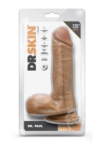 Dr. Skin Dr. Paul Dildo with Balls and Suction Cup 7.25in