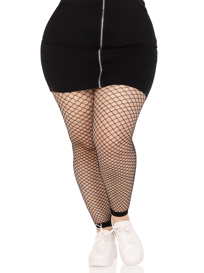 Industrial Net footless tights.