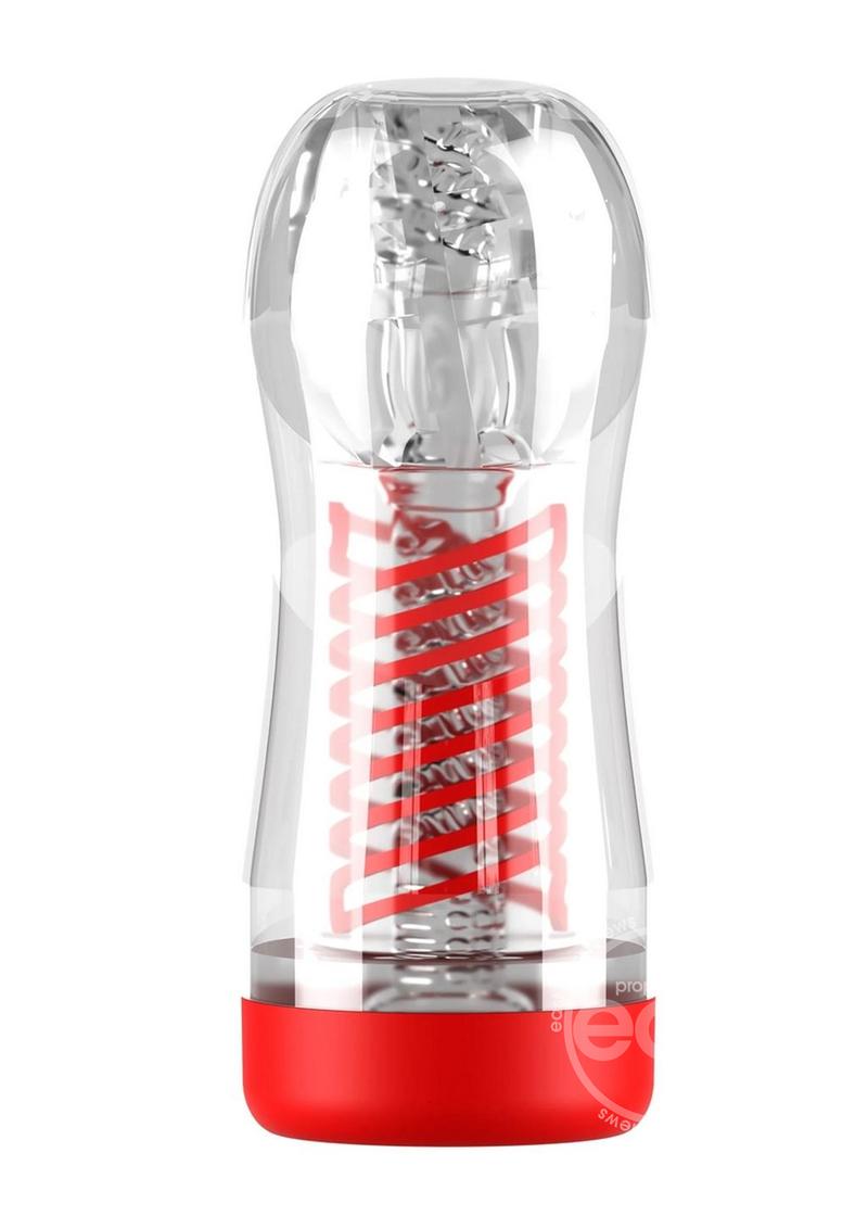 PDX Elite ViewTube 2 Rechargeable Stroker - Clear/Red