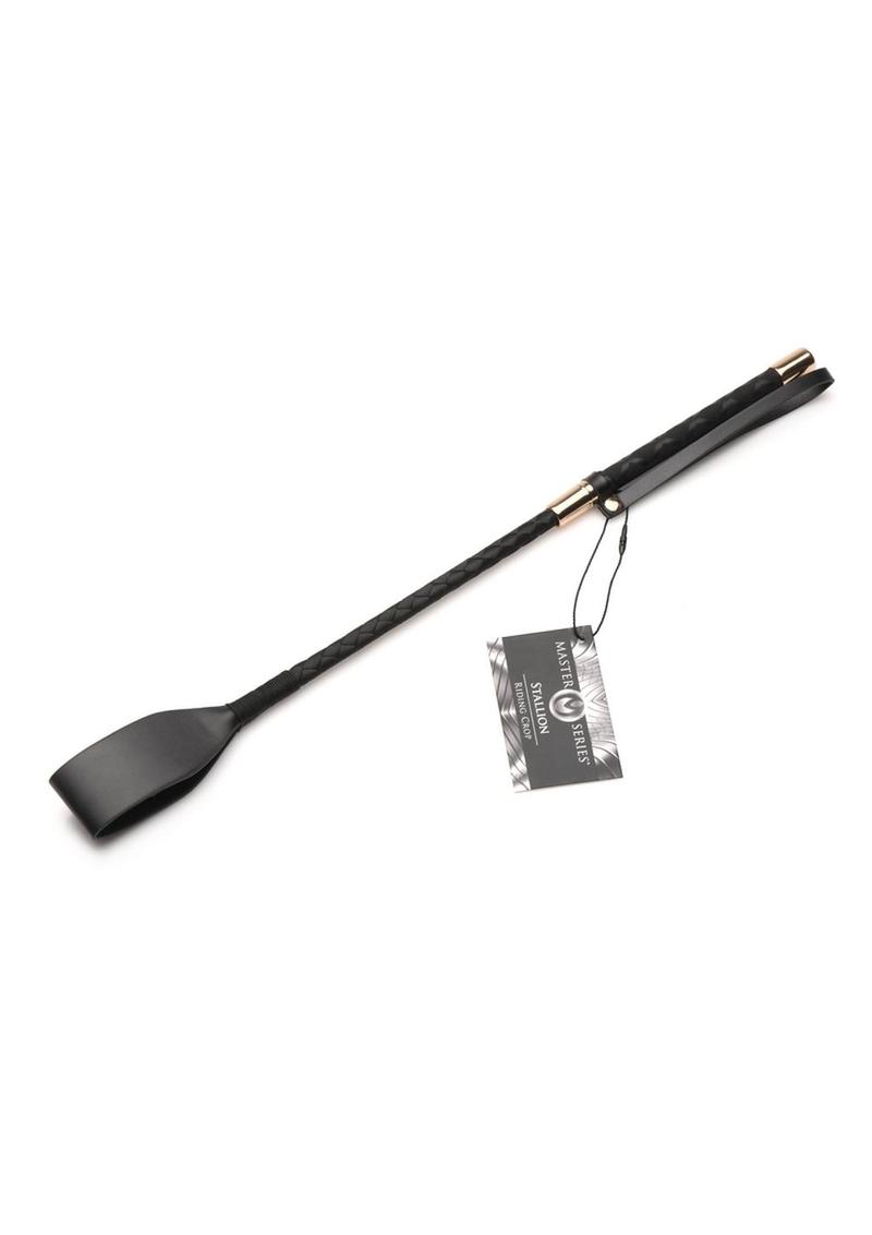 Master Series Stallion Riding Crop 18in - Black