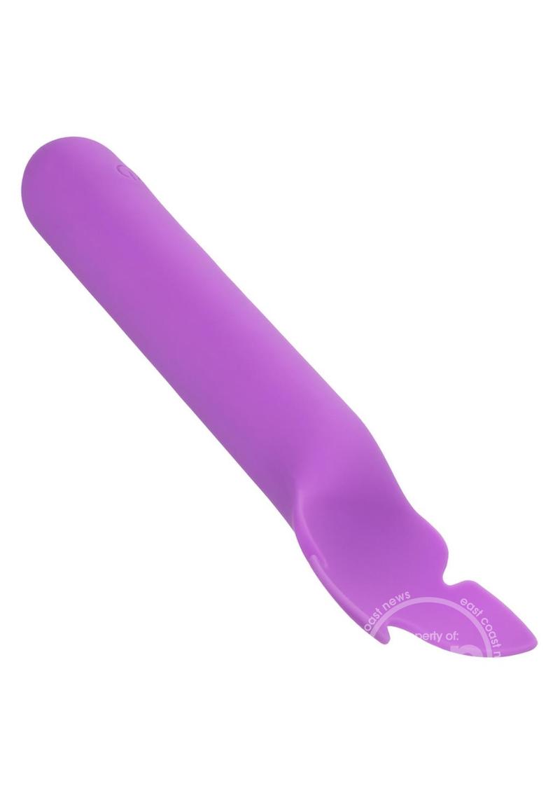 Bliss Liquid Silicone Flutter Rechargeable Clitoral Stimulator - Purple