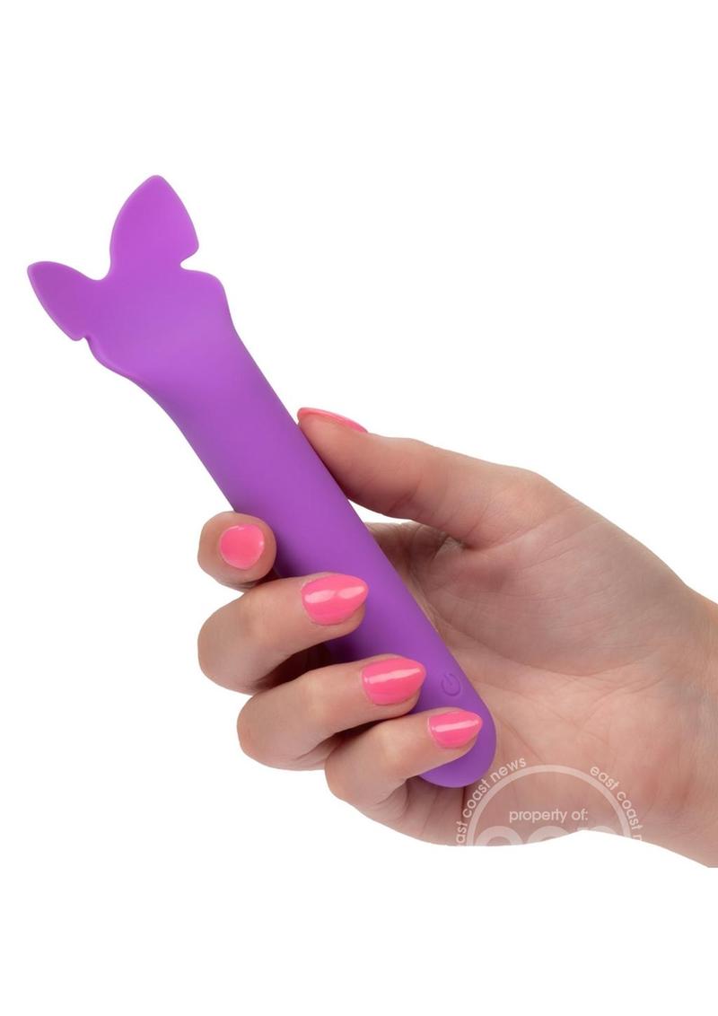 Bliss Liquid Silicone Flutter Rechargeable Clitoral Stimulator - Purple