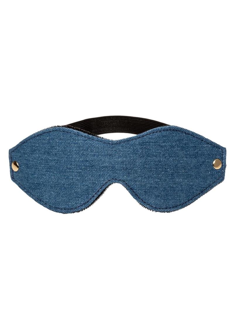 Ride 'em Premium Denim Collection Eye Mask - Blue