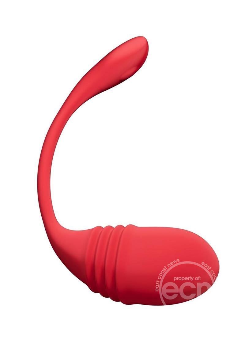 Lovense Vulse Rechargeable Silicone Egg Vibrator - Red