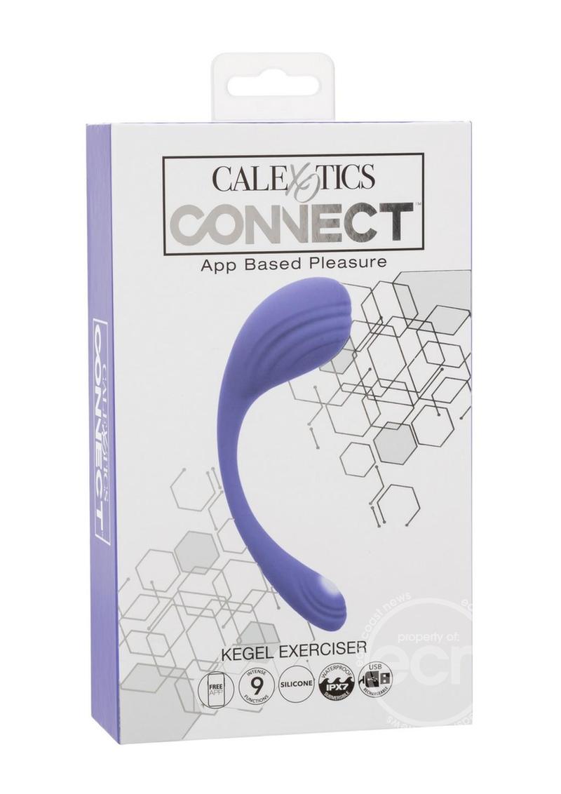 CalExotics Connect Kegel Exerciser Rechargeable Silicone App Compatible Stimulator with Remote