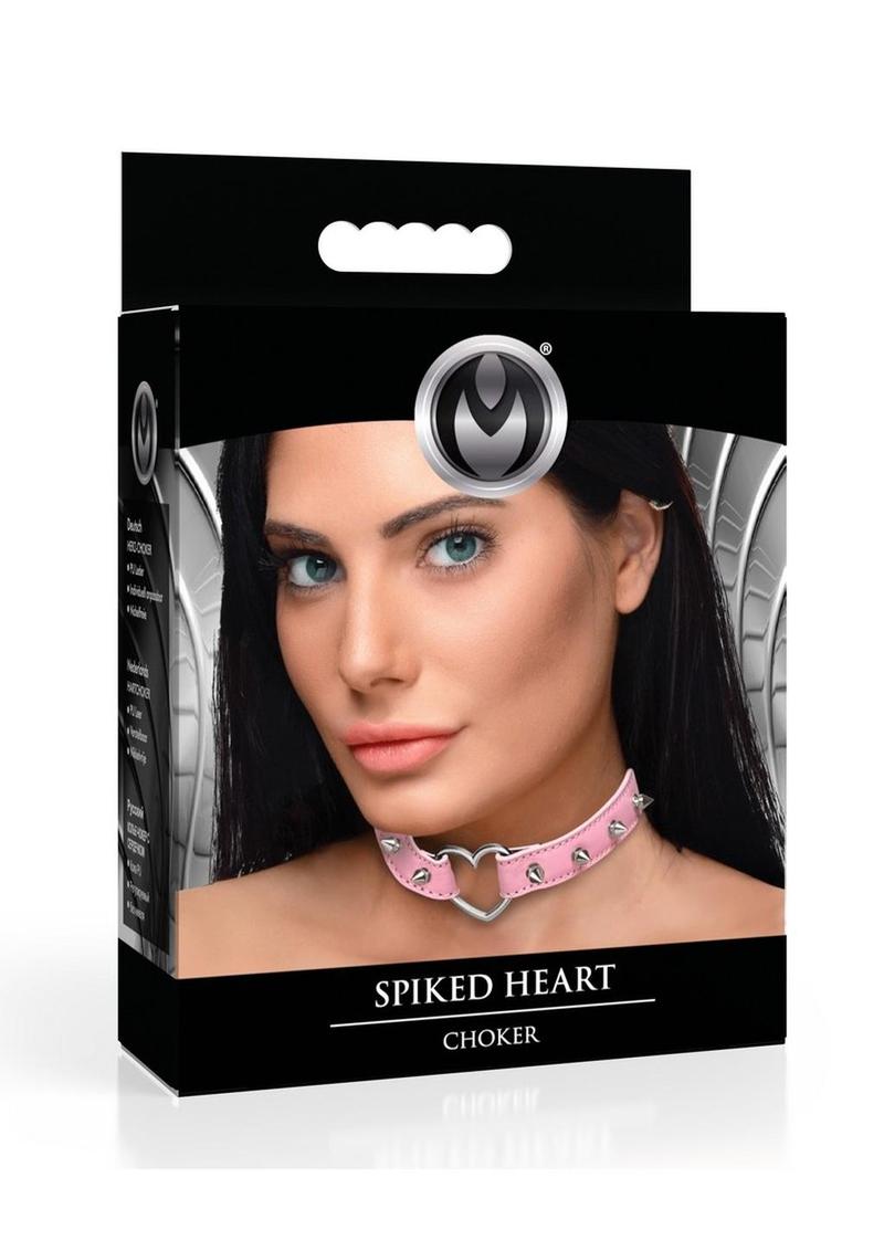 Master Series Spiked Heart Choker