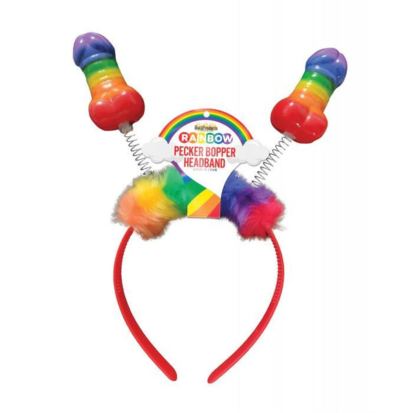 Rainbow Pecker Bopper Headband