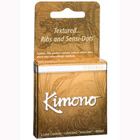 Kimono MicroThin Condoms Ribbed Plus Sensi Dots 3 Pack