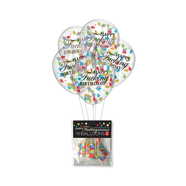 Happy Fucking Birthday Confetti Balloons