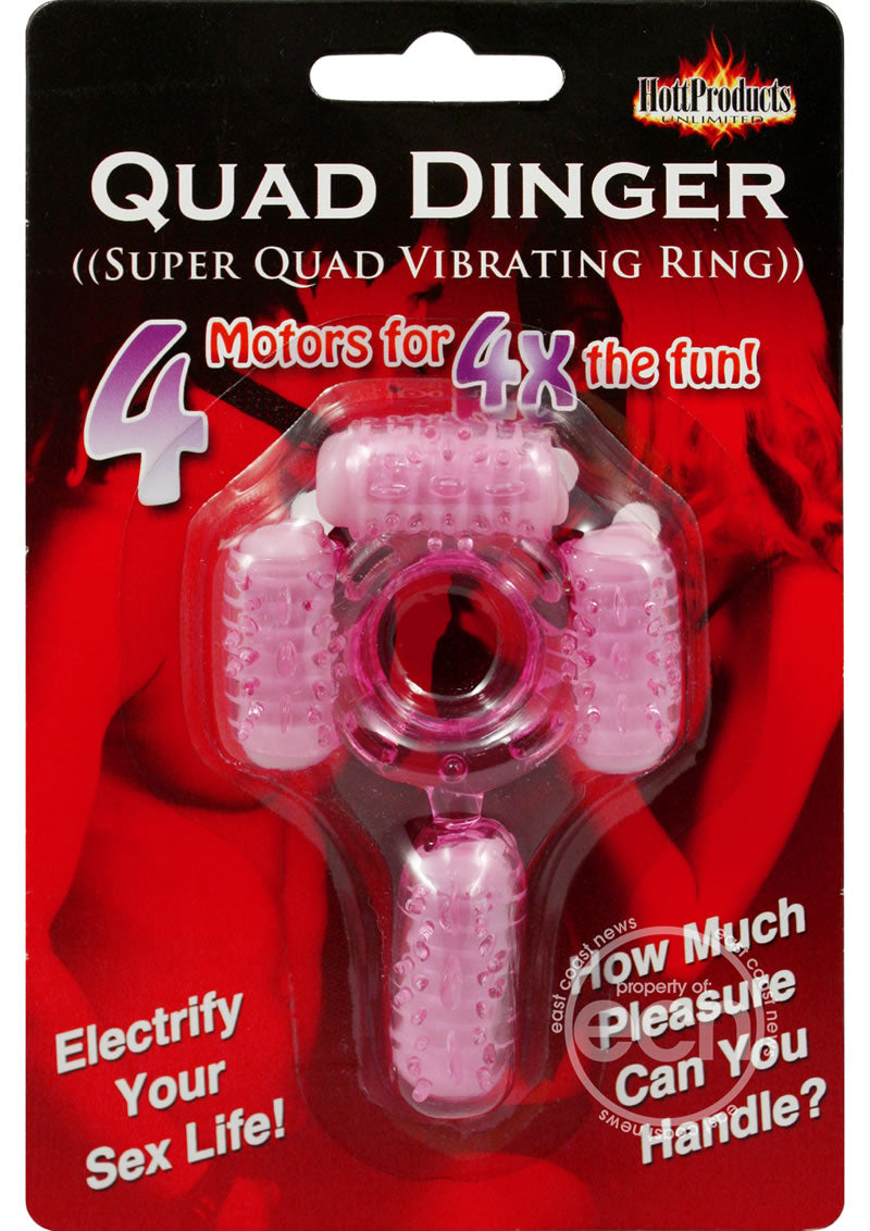 Humm Dinger Super Quad Vibrating Cock Ring