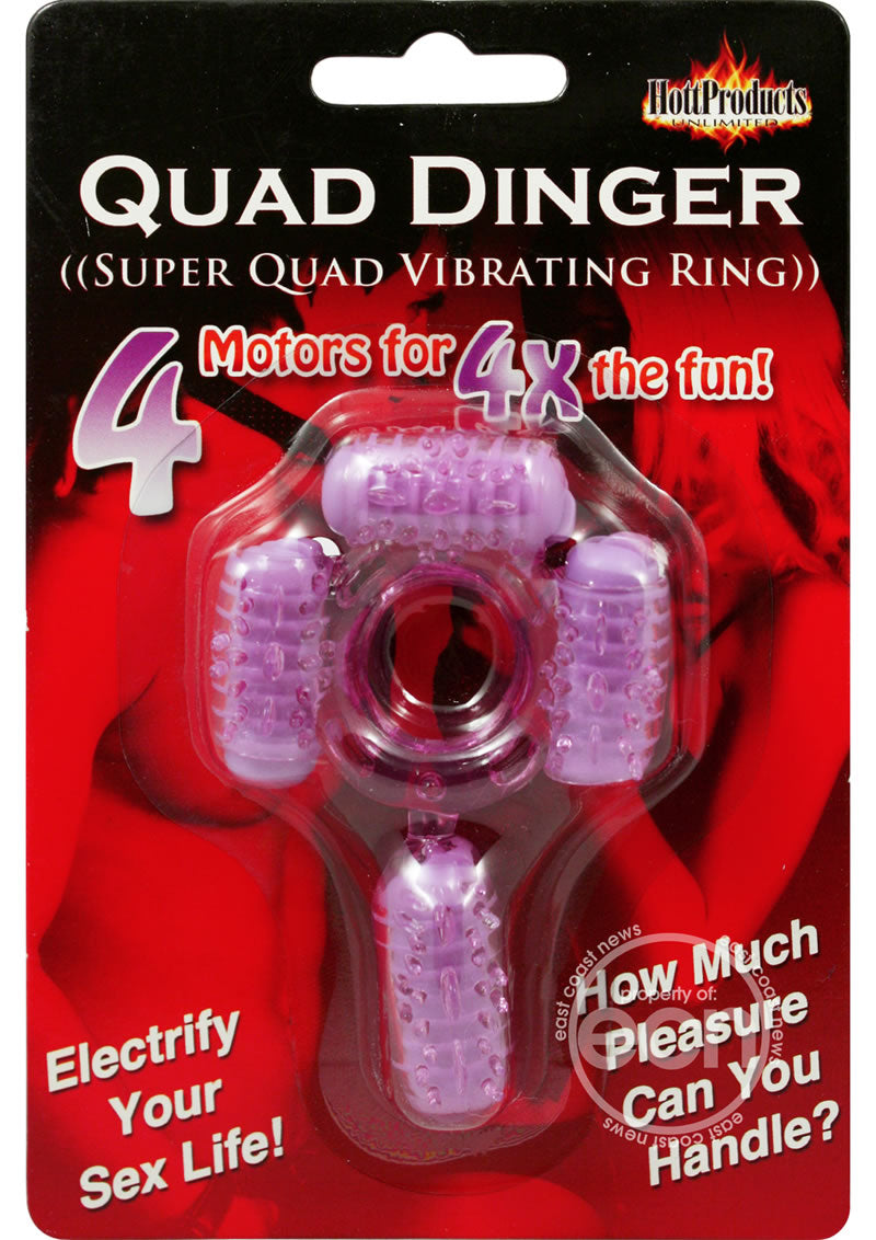 Humm Dinger Super Quad Vibrating Cock Ring