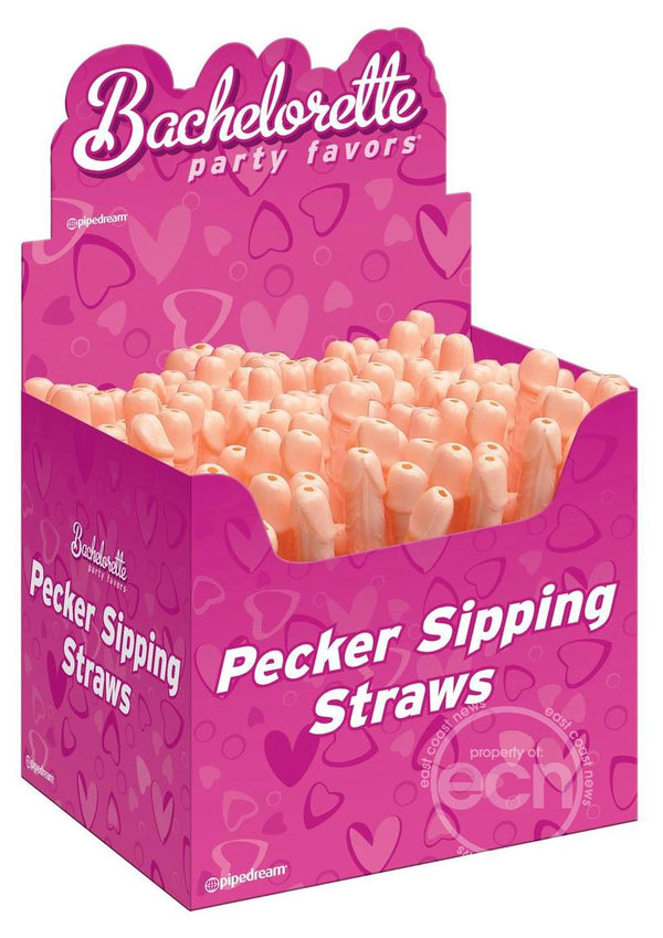 Bachelorette Party Favors Pecker Sipping Straws