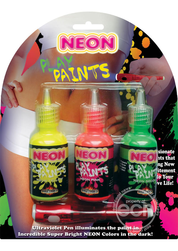 Neon Play Paints Assorted Colors 3 Each Per Pack