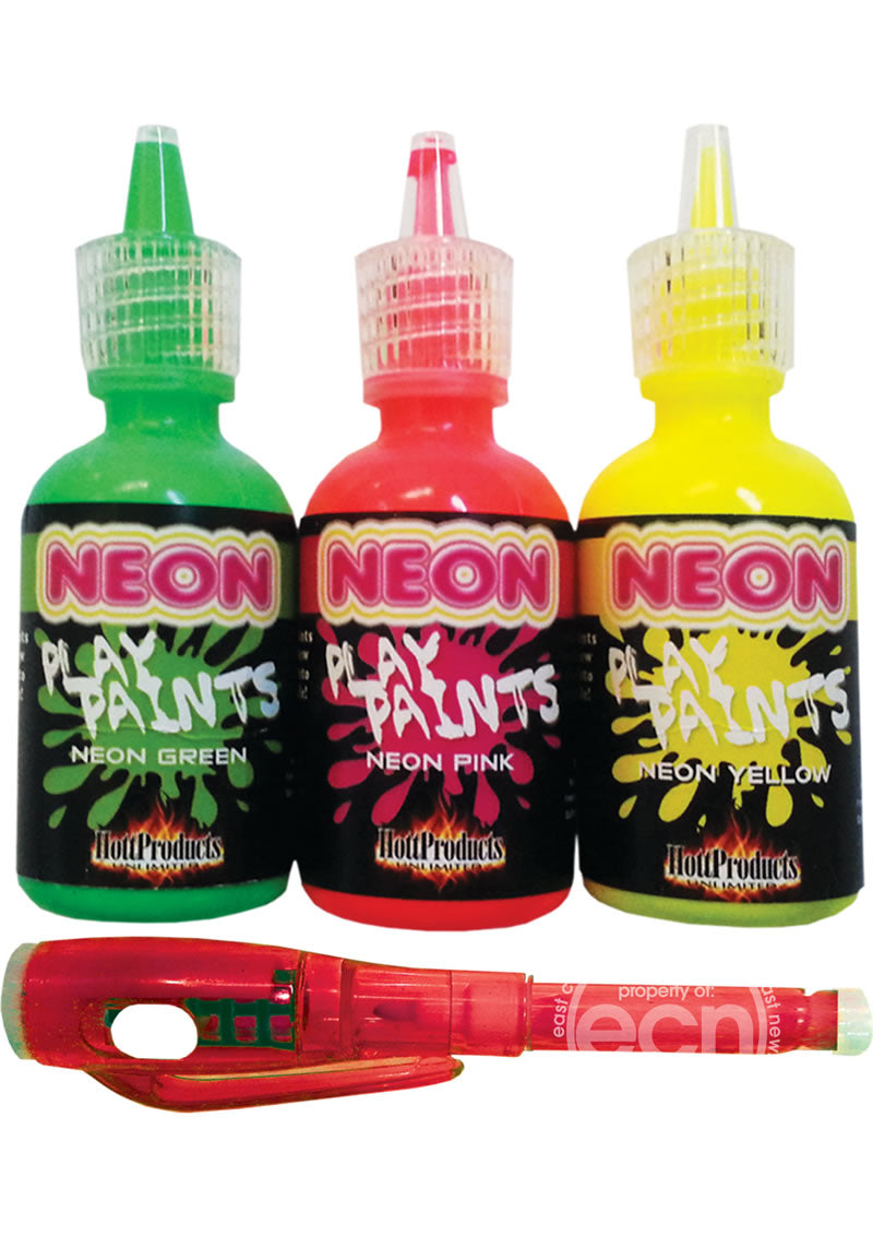 Neon Play Paints Assorted Colors 3 Each Per Pack