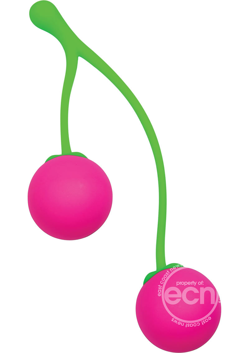 Frisky Charming Cherries Silicone Kegel Exercisers - Pink