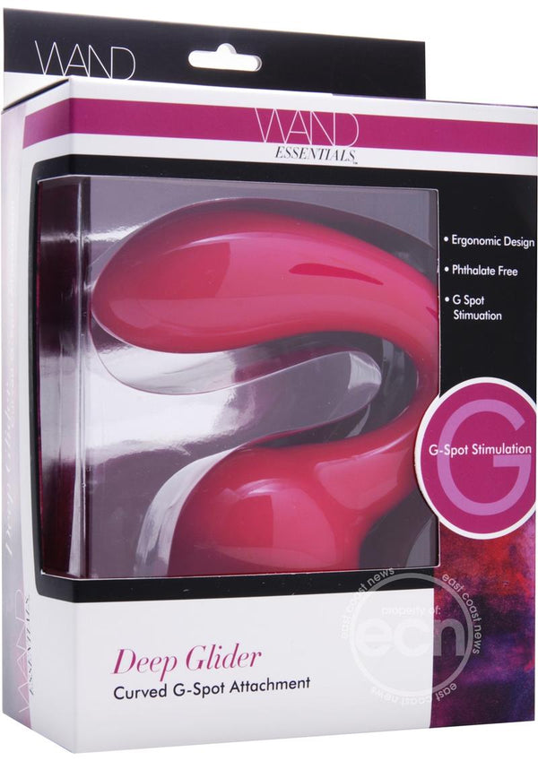 Wand Essentials Deep Glider Curbed G-Spot Attachment - Pink