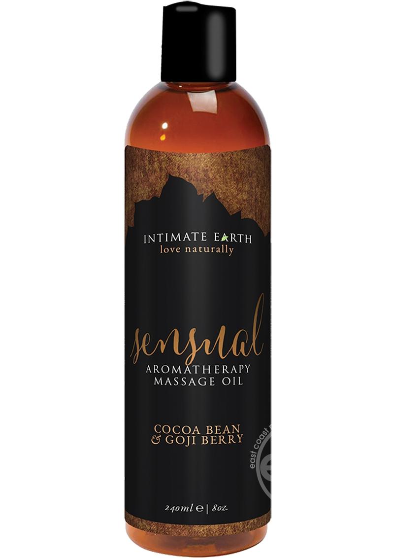 Intimate Earth Sensual Aromatherapy Massage Oil Cocoa Bean & Goji Berry