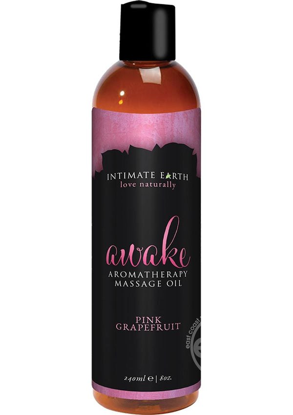 Intimate Earth Awake Aromatherapy Massage Oil Pink Grapefruit