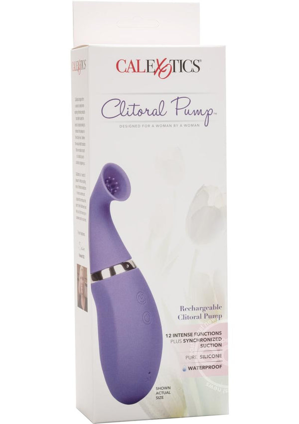 Clitoral Pump Silicone Rechargeable Waterproof Purple