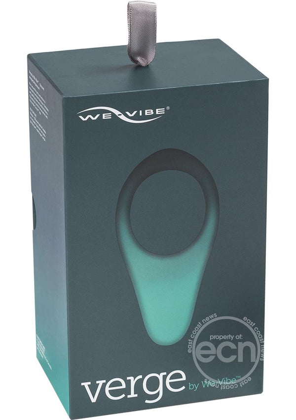 We-Vibe Verge Rechargeable Silicone Vibrating Perineum Cock Ring - Slate