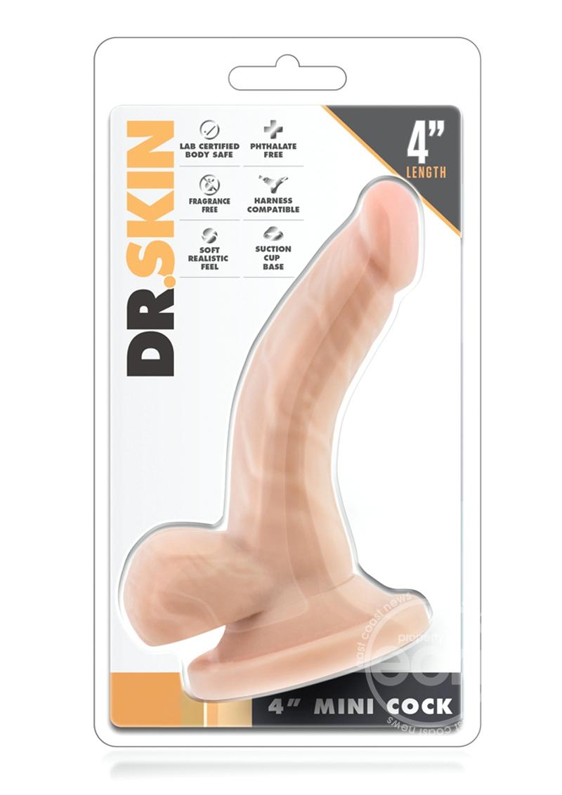 Dr. Skin Mini Dildo 4.75in - Vanilla