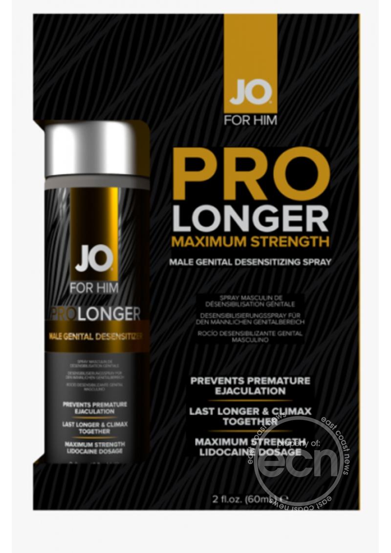 JO For Him Pro Longer Maximum Strength Desensitizing Spray 2oz