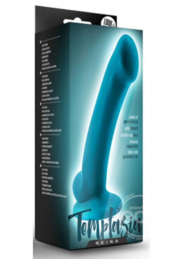 Temptasia Reina Silicone Dildo 6.5in - Teal