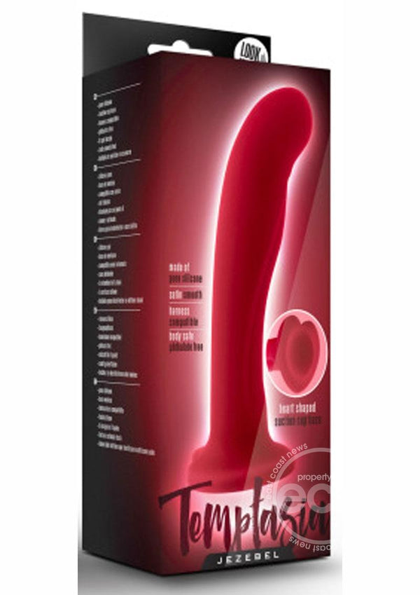 Temptasia Jezebel Silicone Dildo 6in - Crimson