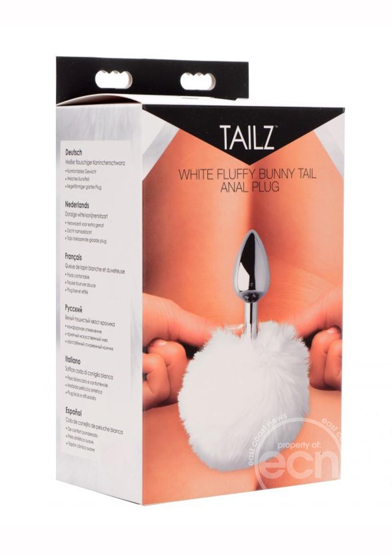 Tailz Fluffy Bunny Tail Anal Plug - White