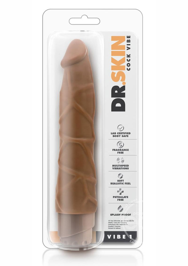 Dr. Skin Cock Vibe 1 Vibrating Dildo 9in