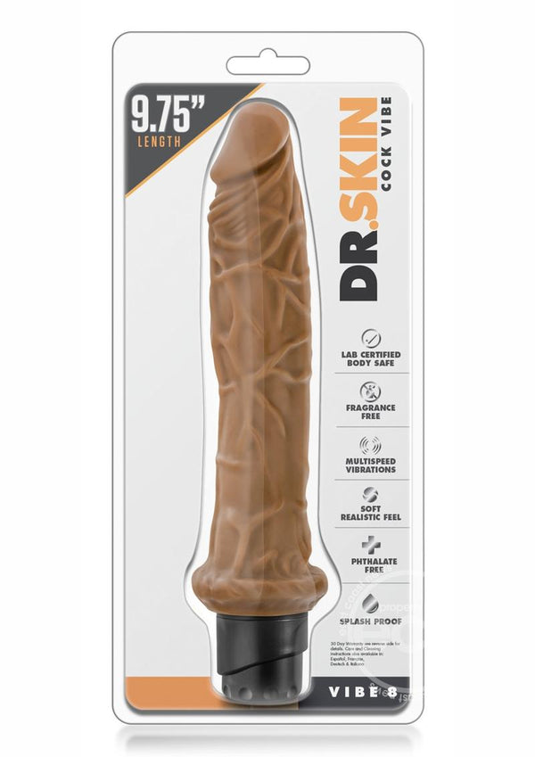 Dr. Skin Cock Vibe 8 Vibrating Dildo 9.75in