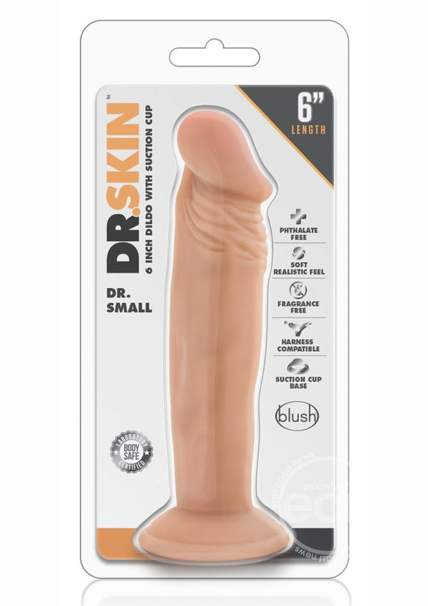 Dr. Skin Dr. Small Dildo with Suction Cup 6in - Vanilla