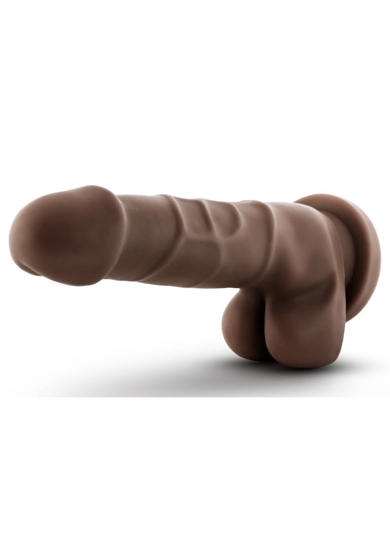 Dr. Skin Basic 7 Dildo with Balls 7.75in - Chocolate