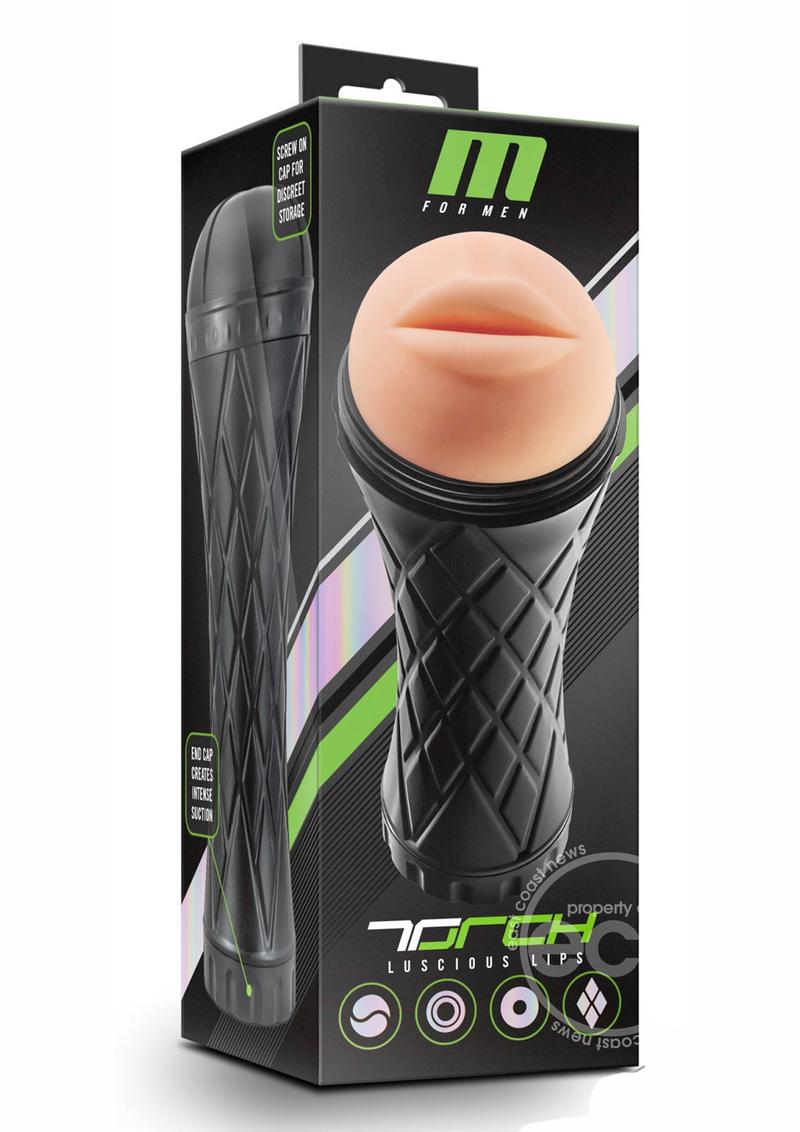 M for Men The Torch Luscious Lips Masturbator- Mouth - Vanilla