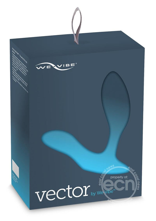 We-Vibe Vector Rechargeable Silicone Vibrating Prostate Massager with Remote Control - Slate