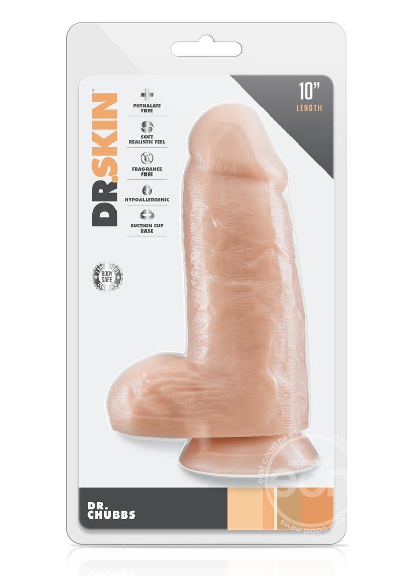 Dr. Skin Dr. Chubbs Dildo 10in - Vanilla