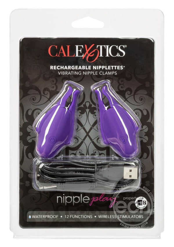 Nipply Play Rechargeable Nipplettes - Purple