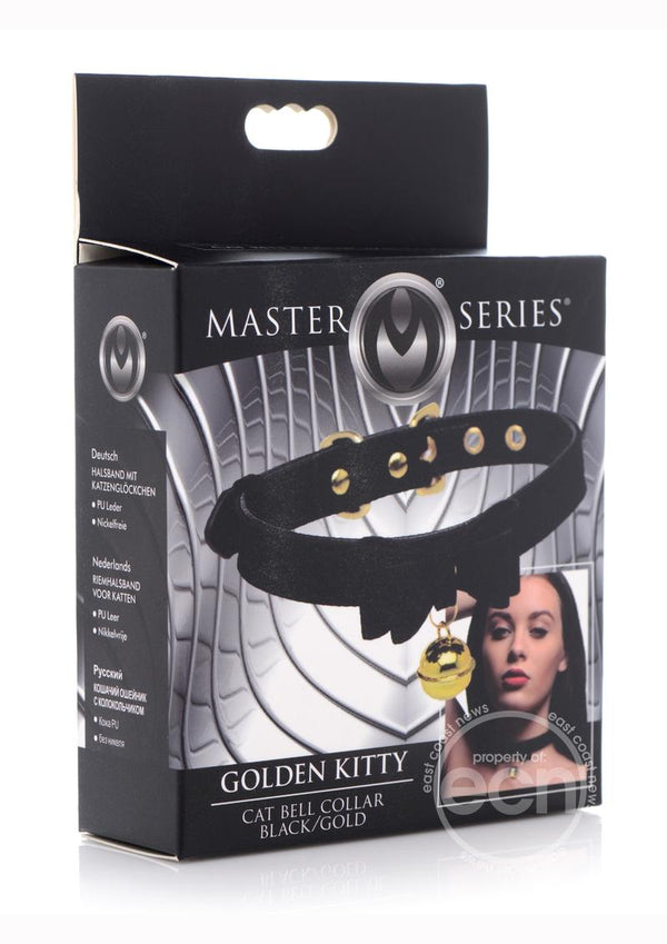 Master Series Golden Kitty Cat Bell Collar