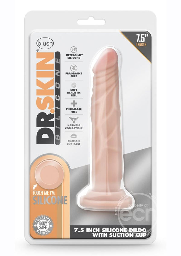 Dr. Skin Dr. Carter Silicone Dildo with Suction Cup 7.5in