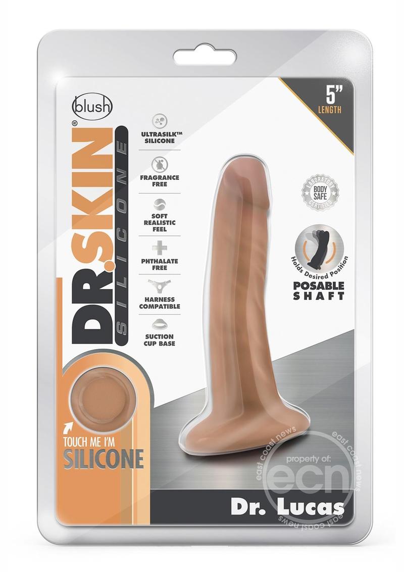 Dr. Skin Dr. Lucas Silicone Dildo with Suction Cup 5.5in