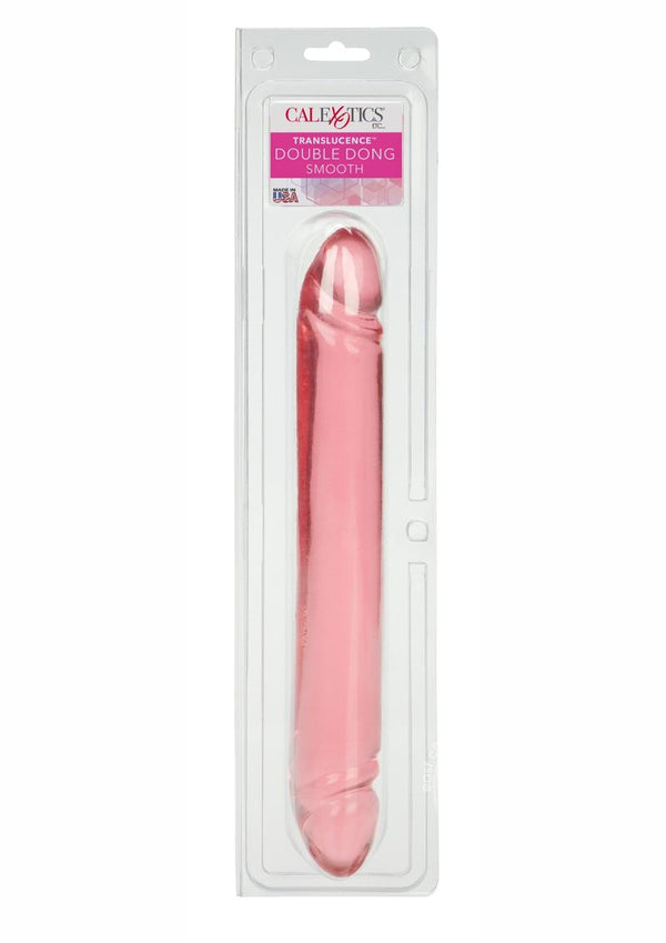 Translucence Smoth Double Dildo 12in - Pink